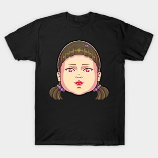 Squid Game Doll Head T-Shirt